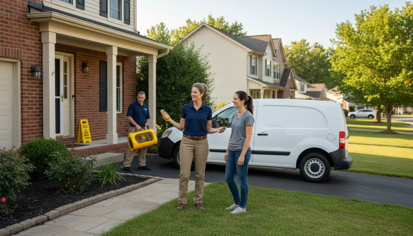 Water restoration image for Home Water Damage Repair in Pep, TX